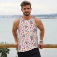 thumbnail image 5 of Rocae Hello Summer With Gnome for Men's Workout Tank Top Men's Running Tank Top Dry Fit Athletic Workout Tank Tops4X-Large, 5 of 9