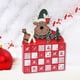 thumbnail image 4 of Caja de calendario de madera Patrón de reno con cajones de almacenamiento para adornos de mesa de Navidad para el hogar Macarena Calendario de adviento, 4 of 7