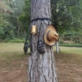 thumbnail image 3 of Sangle de Camping Cintres à Équipement 1 Pack avec 4 Crochets Support Léger Multi-Affichage Accessoire pour Arbre Extérieur Nœud & Cintre pour Chasse Camping Randonnée, 3 of 12