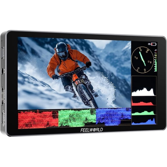 FEELWORLD P6XL 6 inch Built in Battery Aluminium 1200nit Camera Field DSLR Monitor