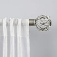 thumbnail image 2 of Exclusive Home Ogee 1" Curtain Rod and Coordinating Finial Set, Adjustable 36"-72", Matte Silver, 2 of 6