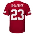 thumbnail image 3 of Youth Christian McCaffrey Scarlet San Francisco 49ers Replica Jersey, 3 of 3