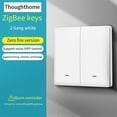 thumbnail image 4 of Tuya Zigbee Smart Switch Voice Intelligent Control Switch Zero Fire Line 2 Switch, 4 of 5