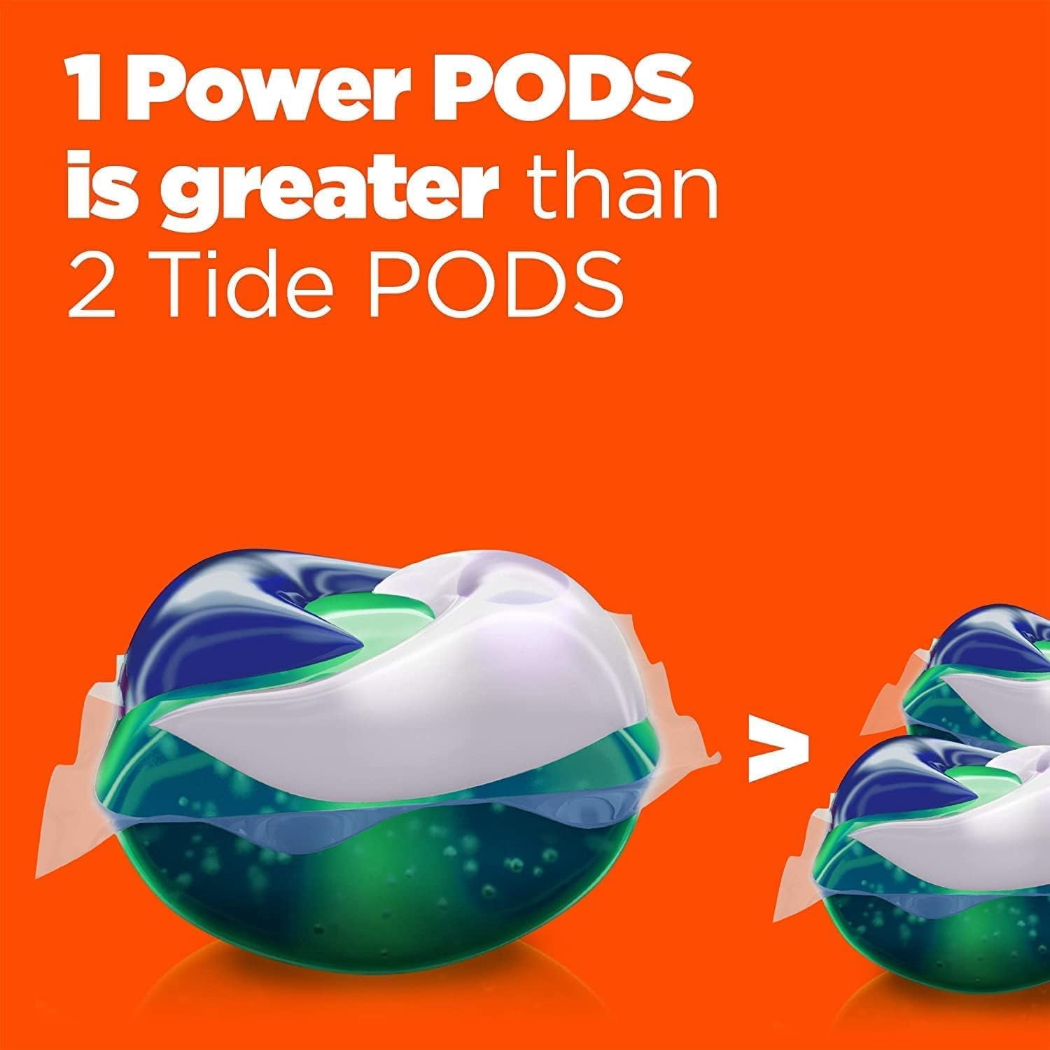 Tide Pods 76 Pacs, Heavy Duty 10 X Power Pods, Hygienic Clean High Efficiency (He) Laundry Detergent, 3.67 Kg / 8.06 Lb / 129 Oz