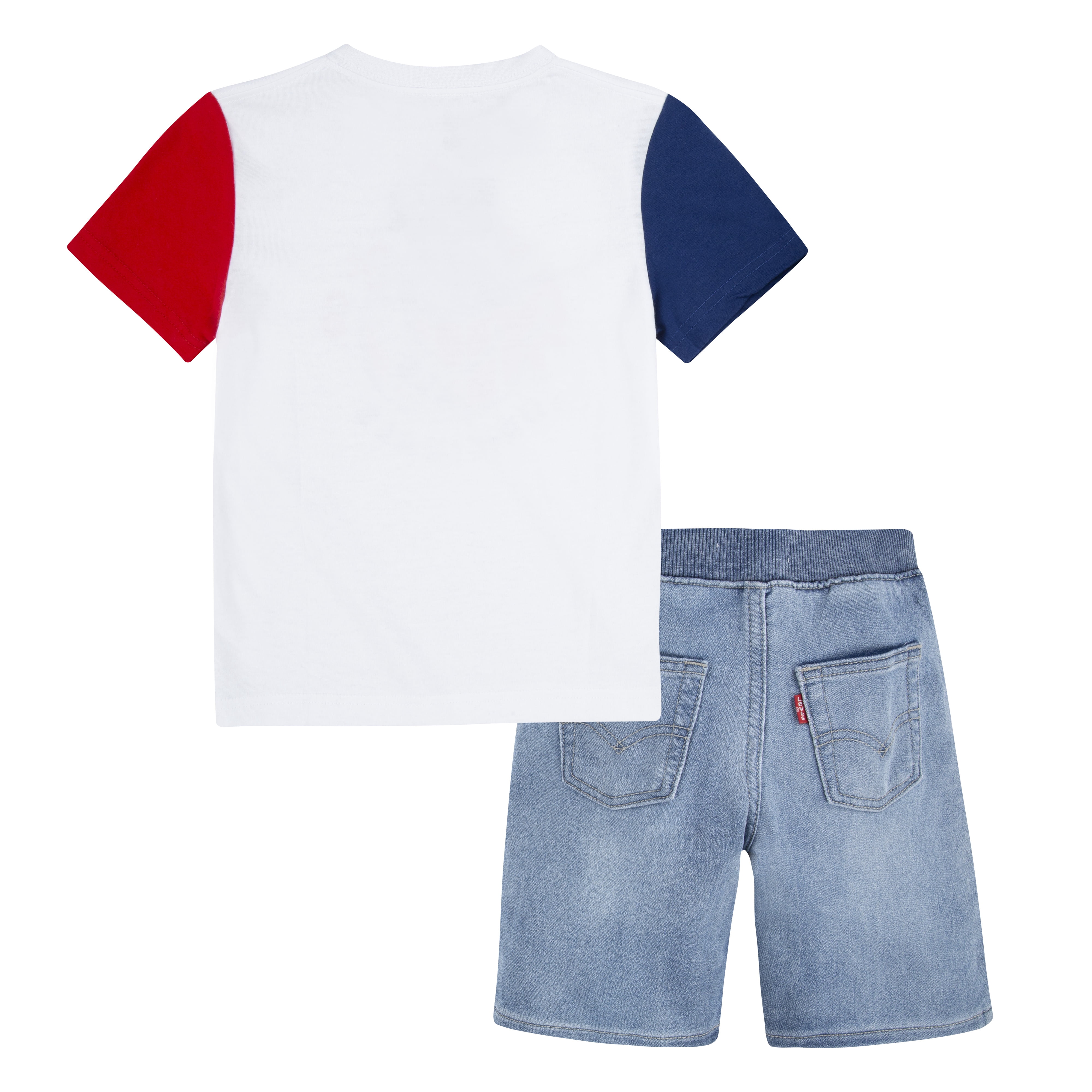 Levi's Boys American Smiley Denim Short Set, Sizes 4-7