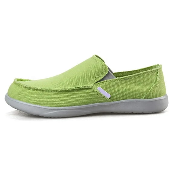 SPATI Men's Canvas Linen Slip On Loafer Lightweight Breathable Casual Orthopedic Travel Office Beach Walking Shoes for Men