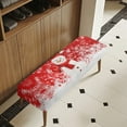 thumbnail image 3 of Yuyamidu Snowman Bench Cover for Dining Table Cute Bench Covers Slipcover with Elastic Edge Easy to Install Rectangle Seat Protector Gift for Holiday, 3 of 8