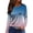 Blue, variant on Womens Long Sleeve Shirts Causal Cute Sparkly Print Crewneck Shirts Petite Spring Fahsion Blouse