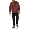 thumbnail image 3 of DOPI Men Long Sleeved Flannel Shirt Striped Shirt Men's Plaid Coat Autumn And Winter Daily Coat (available In Large And High Sizes), 3 of 6