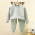 thumbnail image 2 of sdbrld Toddler Baby Girl Clothes 3 6 9 12 18 24 Months Fall Outfits Long Sleeve Sweatshirt Tops + Pants Set,Sizes 10-11 Years, 2 of 5