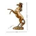 thumbnail image 3 of Horse Statue,Horse Sculpture,Horses Resin Figurine,Animal Collectible Statue for Night Stand & Desk Decor & Home Decor(H), 3 of 5