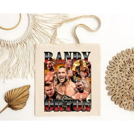 vintage TBag perfect for everyday wear  sports  and more  RANDY ORTON Tote Bag-TH6331