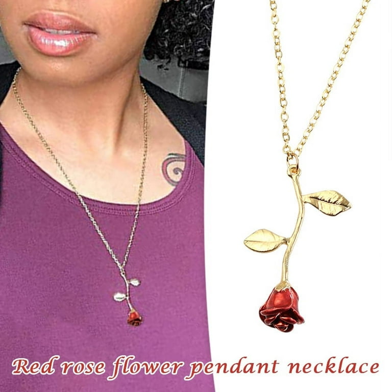Jewelry Sets For Women Clearance Under 10 Red Jewelry Sets For Women Sexy  Diamond Pearl Gold Jewelry Flower Ladies Jewelry Set For Girls 10-12  Necklac