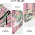 thumbnail image 6 of GZHJMY Buffalo Plaid Pajama Pants Short for Men, Lounge Pants Lightweight Men Pajama Bottoms with Drawstring Pockets, Christmas New Year Birthday Gifts, X-Large, 6 of 7