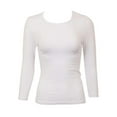 thumbnail image 6 of Kikiriki Wide Neck Three Quarter Sleeve Cotton Shell, 6 of 10