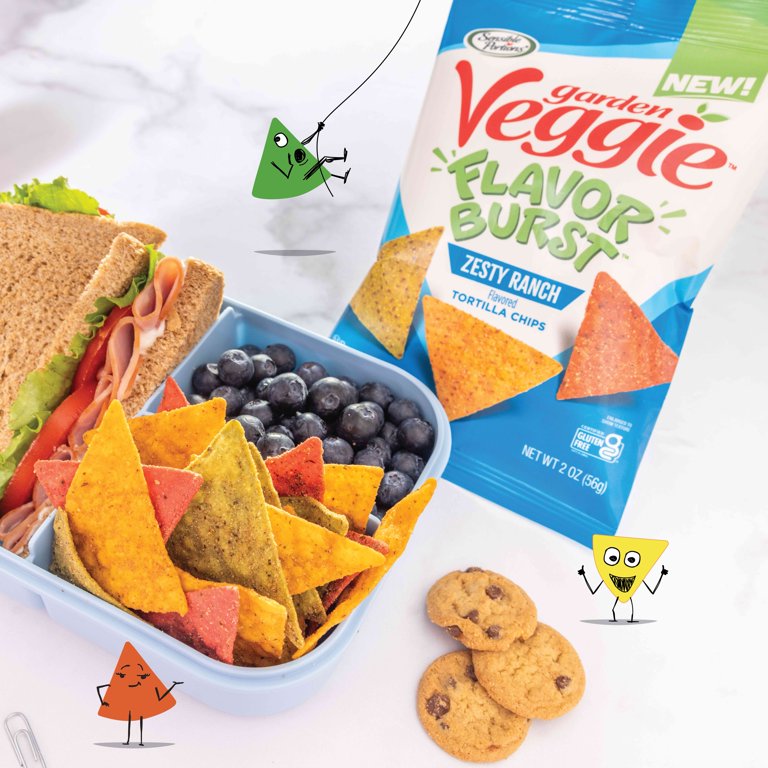 3 pack) Sensible Portions Garden Veggie Flavor Burst Zesty Ranch
