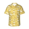 thumbnail image 1 of Fotbe Baby Chicks Camisa Hawaiana para Hombre Unisex – Camisa Casual de Verano con Botones de Manga Corta de Algodón y Lino,Medium, 1 of 7