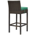thumbnail image 3 of Modway Conduit 30" Rotin & Tabouret de Bar en Aluminium en Brun/vert, 3 of 3