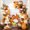 White, Pumpkin, Olive, Crimson, variant on Thanksgiving Gnomes Arch Backdrop Cover 6.6FT, Fall Pumpkin Maple Leaves Wooden Gray Spandex Fitted Stretchy Arch Stand Covers, Round Top Chiara Backdrop Cover for Wedding Party Birthday Baby Shower