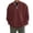 Wine, variant on Mens Winter Autumn Fashion Loose Fit Heavyweight Zipper Front Solid Color Hoodless Pullover Sweater Top Pullover Shirts Lightweigt Sweat Shirt Pullover Sweater