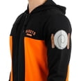 thumbnail image 4 of Naruto Shippuden Anime Men's Naruto Kanji Red Spiral Cosplay Zippered Hoodie, 4 of 5