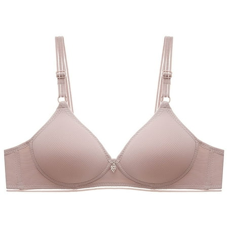 Pavied Minimizer Bras Feelingirl Bra Wireless Bras Lady s Bra Vest Front Buckle Bra Without Steel Ring Large Size Sleeping Underwear Seamless Bras Womens Bras Gray M