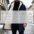 thumbnail image 4 of Ywyfzly Men's Hooded Fleece Coat Zip Up Sherpa Lined Long Jacket with Pockets Solid Color Warm Winter Outerwear Navy M, 4 of 7