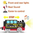 thumbnail image 2 of Motorizado para Vías de Madera, Tren de Control Remoto con Conexión Magnética, Trenes Locomotoras Que Funcionan con Baterías para Niños Pequeños, Compatible con Thomas, Brio, Chuggington, 2 of 8