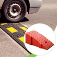 thumbnail image 6 of Dualoai Threshold Ramp Anti Slip Portable Wear Resistant Household Sturdy Driveway Curb Ramp Home for Cars Hand Trucks Mowers Red, 6 of 8