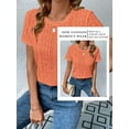 thumbnail image 6 of STARVNC Women Crew Neck Short Sleeve Lace Blouse, 6 of 7
