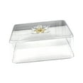 thumbnail image 1 of Tapa para alimentos, rectangular, transparente, a prueba de polvo, para servir platos. Longitud 30 cm, 1 of 9