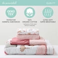 thumbnail image 2 of The Peanutshell Organic Cotton Crib Bedding Set for Baby Girls, Safari Oasis, 4 Pieces, 2 of 7