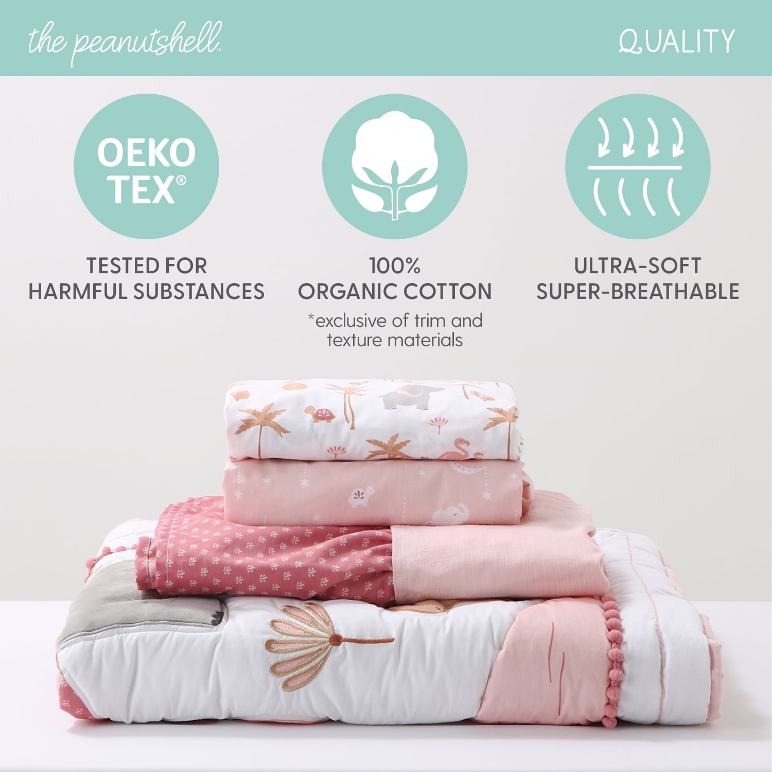 Organic cotton crib bedding sale