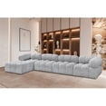thumbnail image 2 of Meridian Furniture Ames Grey Boucle Fabric Modular Sectional, 2 of 12