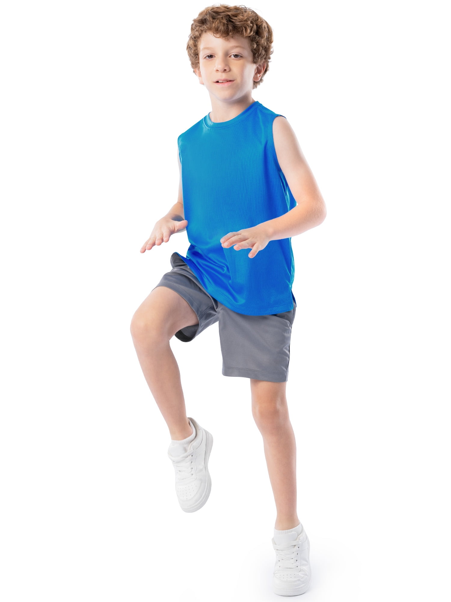 Athletic Works Boy's Core Active Muscle Tank, 2-Pack, Sizes 4-18 & Husky
