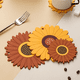 thumbnail image 4 of Almohadillas calientes para mesa y encimera, soporte para ollas calientes de girasol de PVC, para ollas y platos calientes, posavasos antideslizantes, 4 of 5