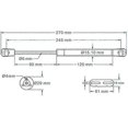 thumbnail image 2 of Damper Gas Struts for Cabinet Hinges, Kitchen Furniture - 100N, Set of 2, ABS Material, 2 of 5
