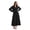 Black, variant on NAYAOTO Women's Maxi Shirt Dress - 2026 Long Sleeve Button Casual Fall A-line Work Tiered Dresses with Belt and Pockets