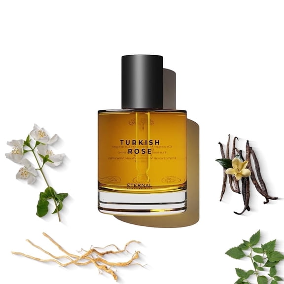 Eternal Perfume Oils, Turkish Rose Perfume Oil, Unisex Fragrance, 50ml with free 30ml
