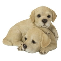 Hi-Line Gifts 8.25" Labrador Retriever Puppies Outdoor Garden Statue