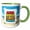 Green/White, variant on 3drose, Anna Maria Island, Florida. American Beaches, Summer, Travel, Gift, 11oz Mug