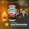 thumbnail image 5 of Yatskia Garden Tulip Sunset Urn for Ashes for Women, Decorative Urns for Adult Ash, Large Burial Urns for Human Ashes Adult Man, (Tasty 10 Inch and 3 Inch), 5 of 8