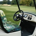 thumbnail image 5 of Psesaysky Tropical Monstera Leaves Universal Golf Cart Seat Covers Ezgo Leopard Print Washable Seat Cover Protector for Club Car Precedent Golf Cart Accessories Fit Like a Glove, 5 of 8