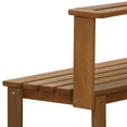 thumbnail image 6 of Furinno Tioman Outdoor Natural Wood Potting Bench Brown, 6 of 8