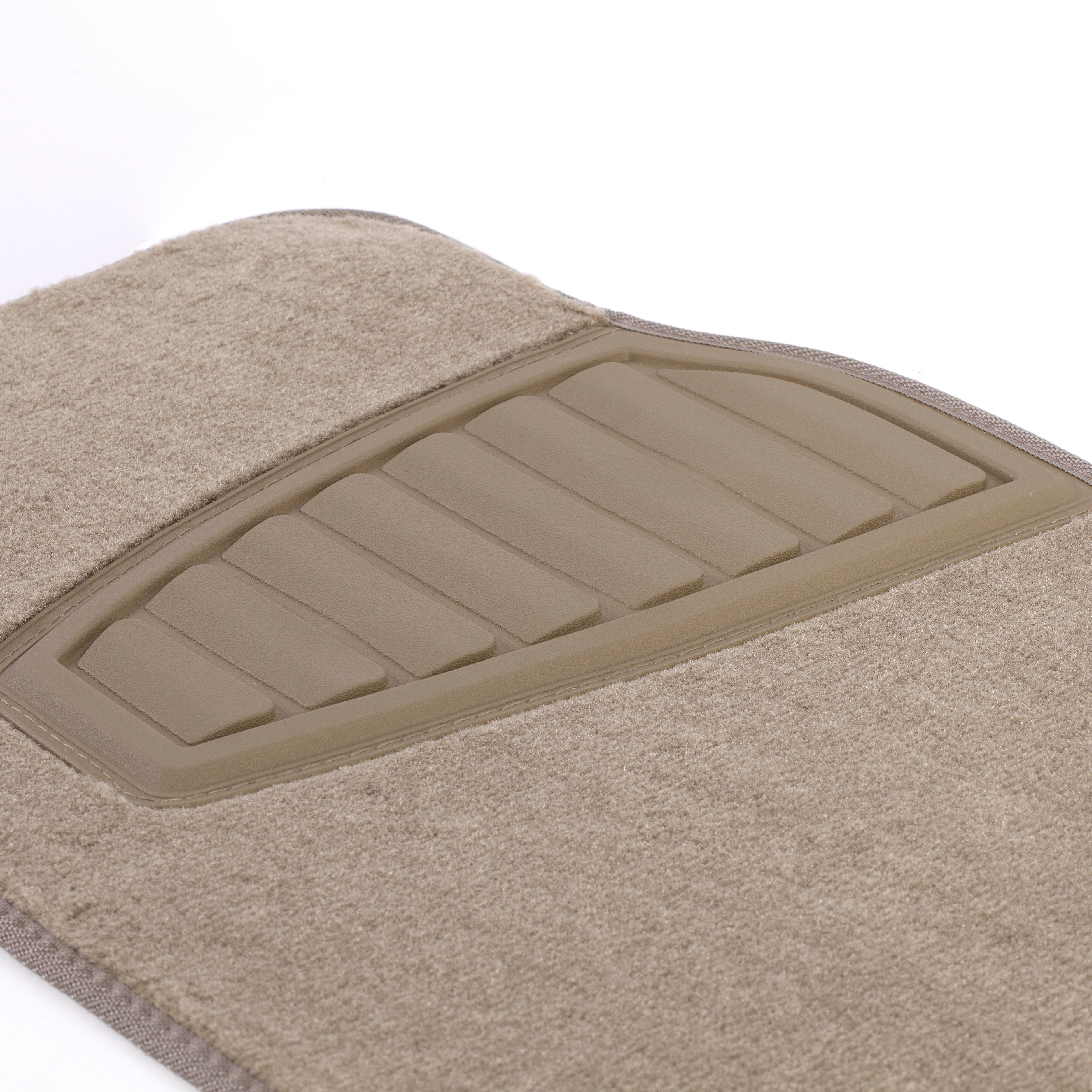 Auto Drive 4-Piece Carpet Car Floor Mats, Tan photo 5