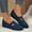 Blue, variant on Shoes Slip On Walking Flats Comfortable Dressy Knit Washable Casual Nurse Shoe with Women's Fashion Casual Style Solid Color Temperament Pointed Toe Sandals Summer Bottom No Tired Feet Flat Shoes