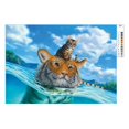 thumbnail image 4 of Diamond Cross Stitch 5D Diamond Draw Full Diamond Tiger And Cat 7304, 4 of 9