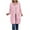 Pink, variant on Towmus Women Full Zip Up Hoodie Oversized Long Tunic Sweatshirts Casual Fleece Hooded Jacket Fashion Winter Coats Outerwear with Pockets