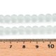 thumbnail image 2 of 20Strand Transparent Glass Bead Strands Frosted Round Pale Green 6mm Hole: 1.3~1.6mm about 140pcs/strand 31.4 inch, 2 of 4