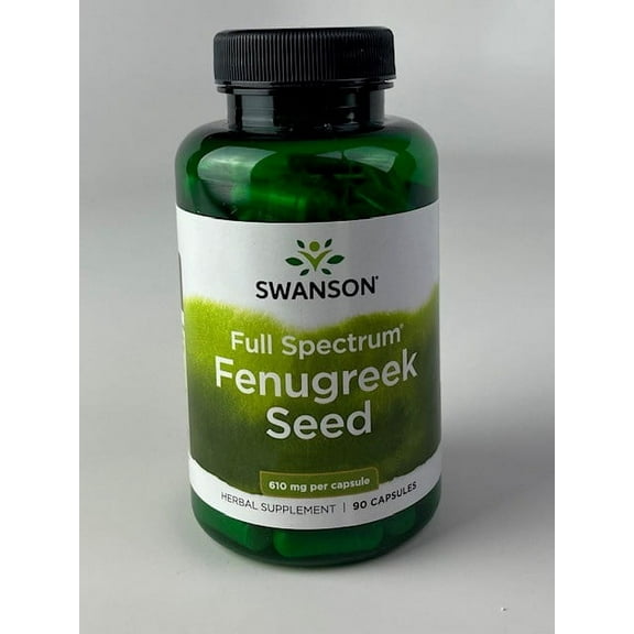 Swanson Full Specturm Fenugreek Seed - Herbal Supplement - (610 Milligrams 90 Capsules)